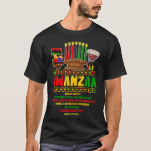 Camiseta 7 Princípios Da Celebração Pan-Africana De Kwanzaa