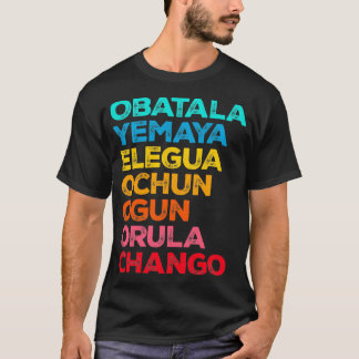 Camiseta 7 Sete Poderes Africanos Orisha Santeria Cuba Reli