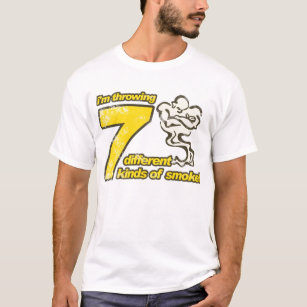 Camiseta 7 tipos do t-shirt do fumo