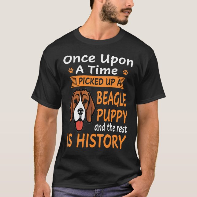 Camiseta 7 Uma Vez - Cachorrinho Beagle (Frente)