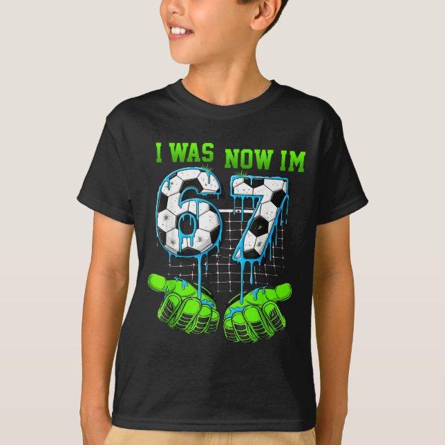 Camiseta 7 Year Old Birthday Shirt Was 6 Now I'm 7 67 Funny (Frente)