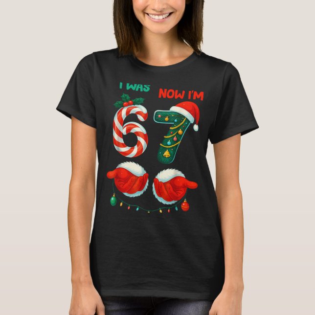 Camiseta 7 Year Old Birthday Shirt Was 6 Now I'm 7 67 Funny (Frente)