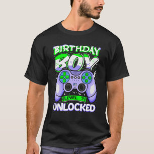 Camiseta 7 Year Old Boy Gamer Level Unlocked 7Th Birthday K
