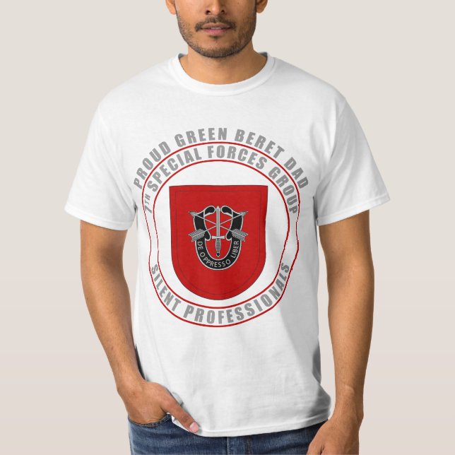 Camiseta 7o Pai do grupo das forças especiais (Frente)
