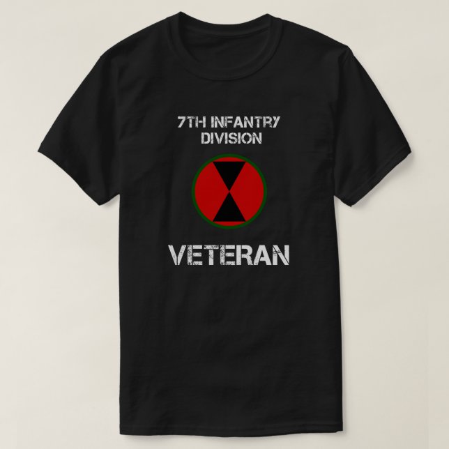 Camiseta 7o veterano da divisão de infantaria (Frente do Design)