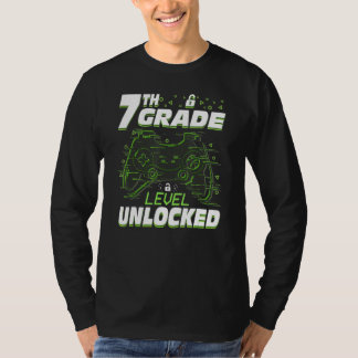 Camiseta 7th Grade Level Unlocked Back To School Video Game