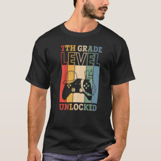 Camiseta 7th Grade Level Unlocked VideoGame Back to School 