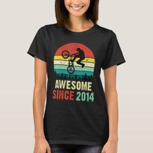 Camiseta 8º aniversário Bmx Bicicleta de 8 anos Espetacular