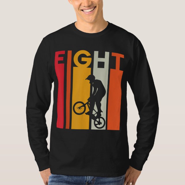Camiseta 8º aniversário Crianças de 8 anos Bmx Bike Lover B (Frente)
