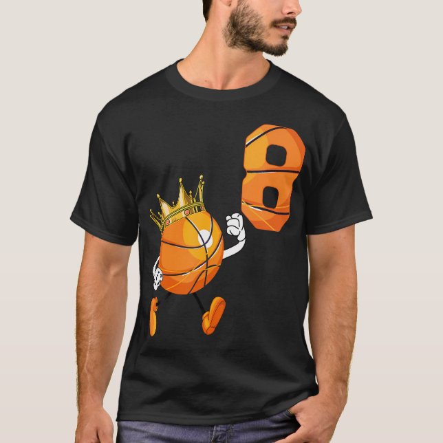 Camiseta 8º Aniversário De 8 Anos De Idade Tema Pa De Sobre (Frente)