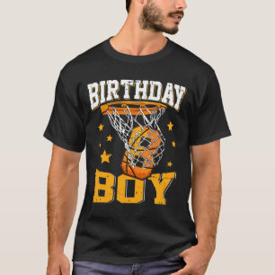 Camiseta 8º Aniversário de Basquetebol Garoto de 8 anos