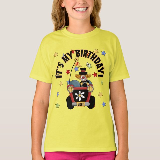 Camiseta 8º Aniversário do Palhaço (Frente)