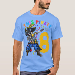 Camiseta 8º aniversário do Pirate Dabbing