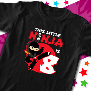 Camiseta 8º aniversário Festa de Crianças de 8 anos Pequeno
