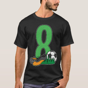 Camiseta 8º Aniversário jogador do clube de futebol com oit