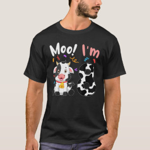 Camiseta 8º Aniversário Moo Eu sou 8 Fazendas de Vaca