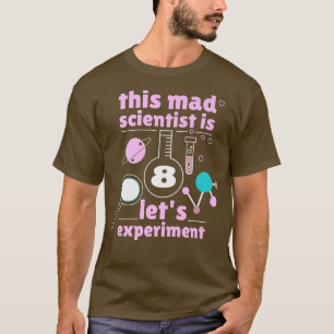 Camiseta 8º Aniversário Oito Dias Ciência Mad Cientista Che