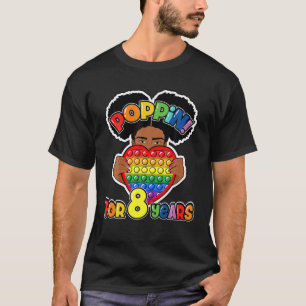 Camiseta 8º Aniversário Pop De Ti Fidget African American K