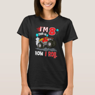 Camiseta 8º aniversário Presentes Eu tenho 8 anos É assim q
