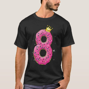 Camiseta 8º aniversário Rosquinha de bolos Meninas que viaj