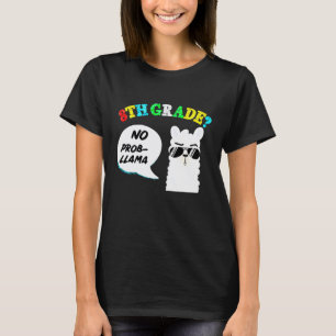 Camiseta 8º ano Sem problema lhama Volta às aulas