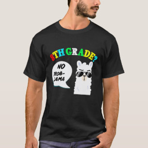 Camiseta 8º ano Sem problema lhama Volta às aulas