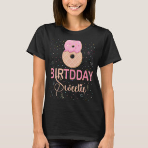 Camiseta 8º Docinho de aniversário Sorvete de 8 anos B-