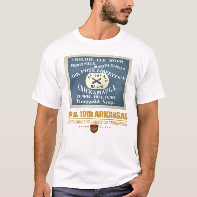 Camiseta 8º e 19º Arkansas (F10) (Frente)