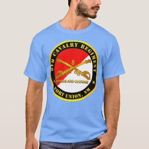 Camiseta 8º Regimento de Cavalaria Fort Union NM Honor and 