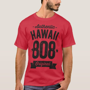 Camiseta 808 Código de Área do Havaí - Sujidade Autêntica