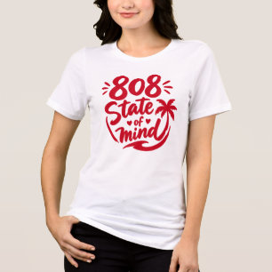 camiseta 808 state of mind - cultura do havaí