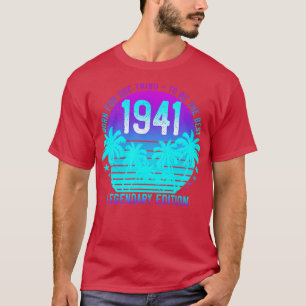 Camiseta 80 Aestésico de Aniversário de 1941 Palma Sunset