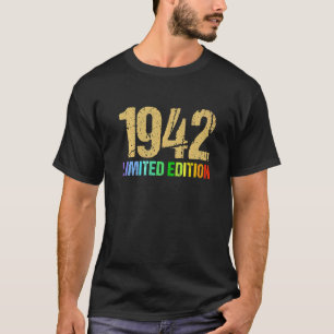 Camiseta 80 Aniversário Damas Mens 80 Anos 1942 18