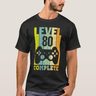 Camiseta 80 Aniversário Mulheres Nível 80 Anos 1942 1