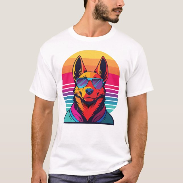 Camiseta 80 anos de arrefecimento canino (Frente)