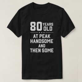 Camiseta 80 anos; no pico bonito e depois alguns
