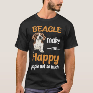 Camiseta 80 Beagle me faz feliz