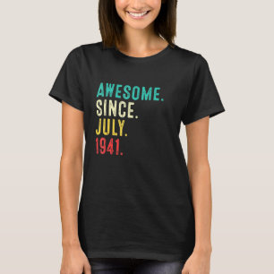 Camiseta 80 Birthday 80 Anos Vintage Incrível Desde J