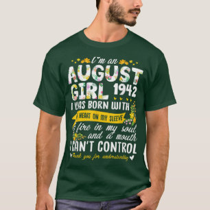 Camiseta 80 Birthday Floral Girl Limited Edition 1 de agost