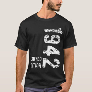 Camiseta 80 Birthday Gift 1942 Limited Edition 80 Anos