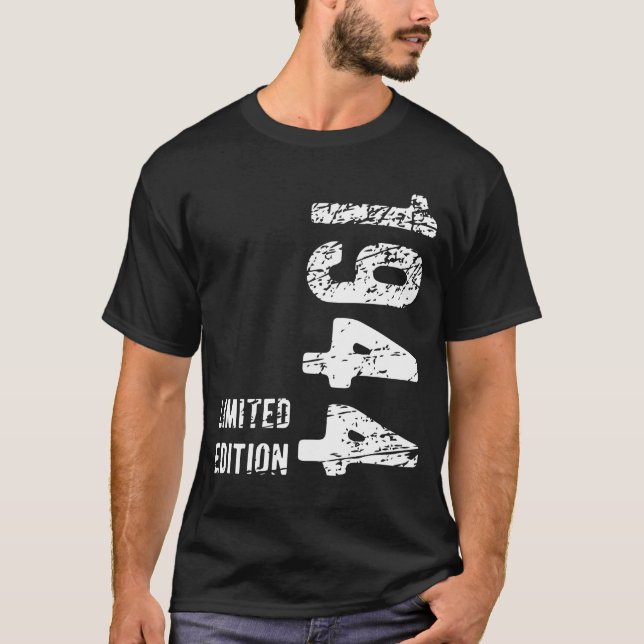 Camiseta 80 Birthday Gift 1944 Limited Edition 80 Anos (Frente)