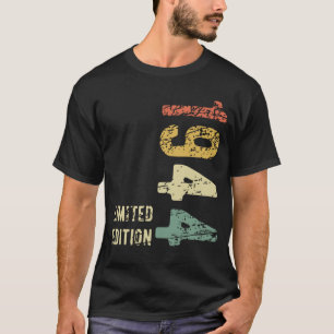 Camiseta 80 Birthday Gift 1944 Limited Edition 80 Anos