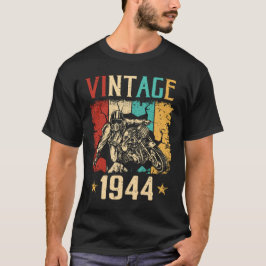 Camiseta 80 Birthday Gift Vintage 1944 80 Anos