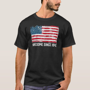 Camiseta 80 Birthday Vintage Usa Flag Incrível Desde 1994
