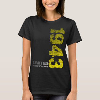 Camiseta 80 de 1943 nascer de aniversário de 1943