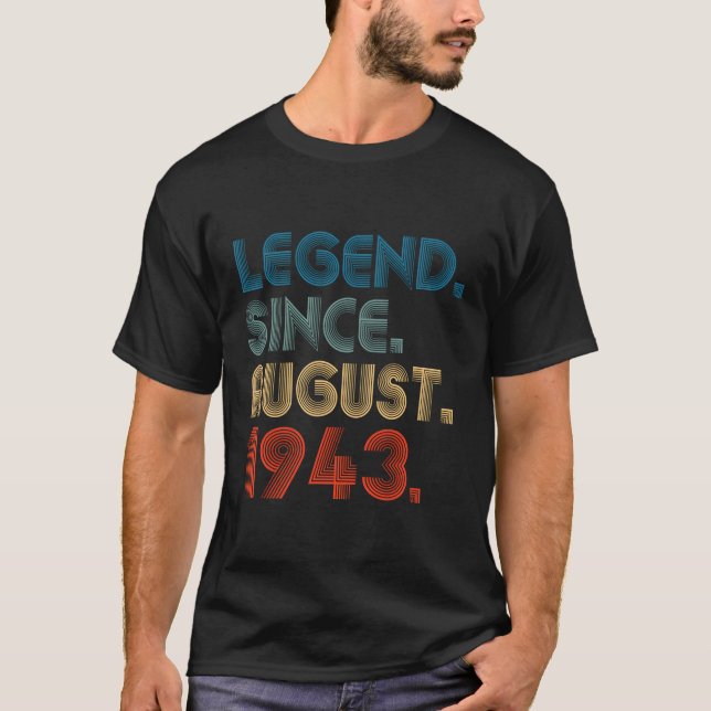 Camiseta 80 de 80 Legendas desde agosto de 1943 (Frente)