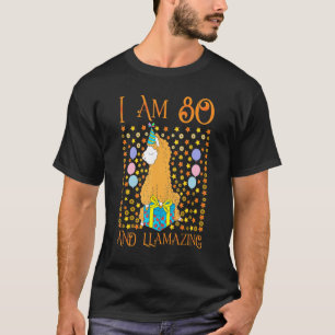 Camiseta 80 de aniversário para mulheres vovó mãe 80 anos