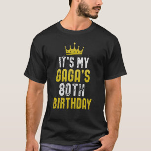 Camiseta 80 De Coroa Amarela Para GAGA De Vovô