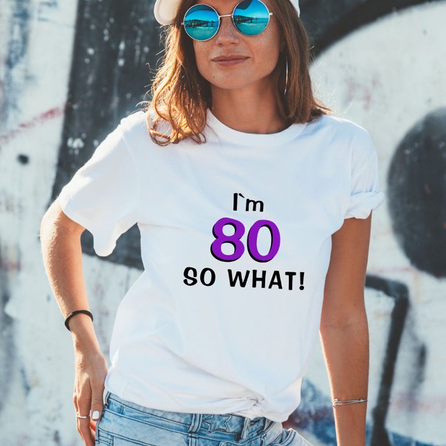 Camiseta 80 então que divertido 80 Inspiracional aniversári (Criador carregado)