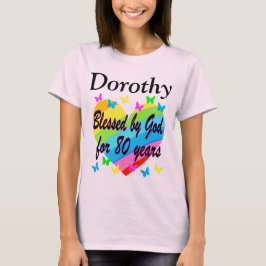 CAMISETA 80 LOVE PREENCHIDO NO ANIVERSÁRIO PERSONALIZADO T 